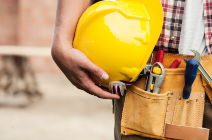 Image of construction worker tool belt
